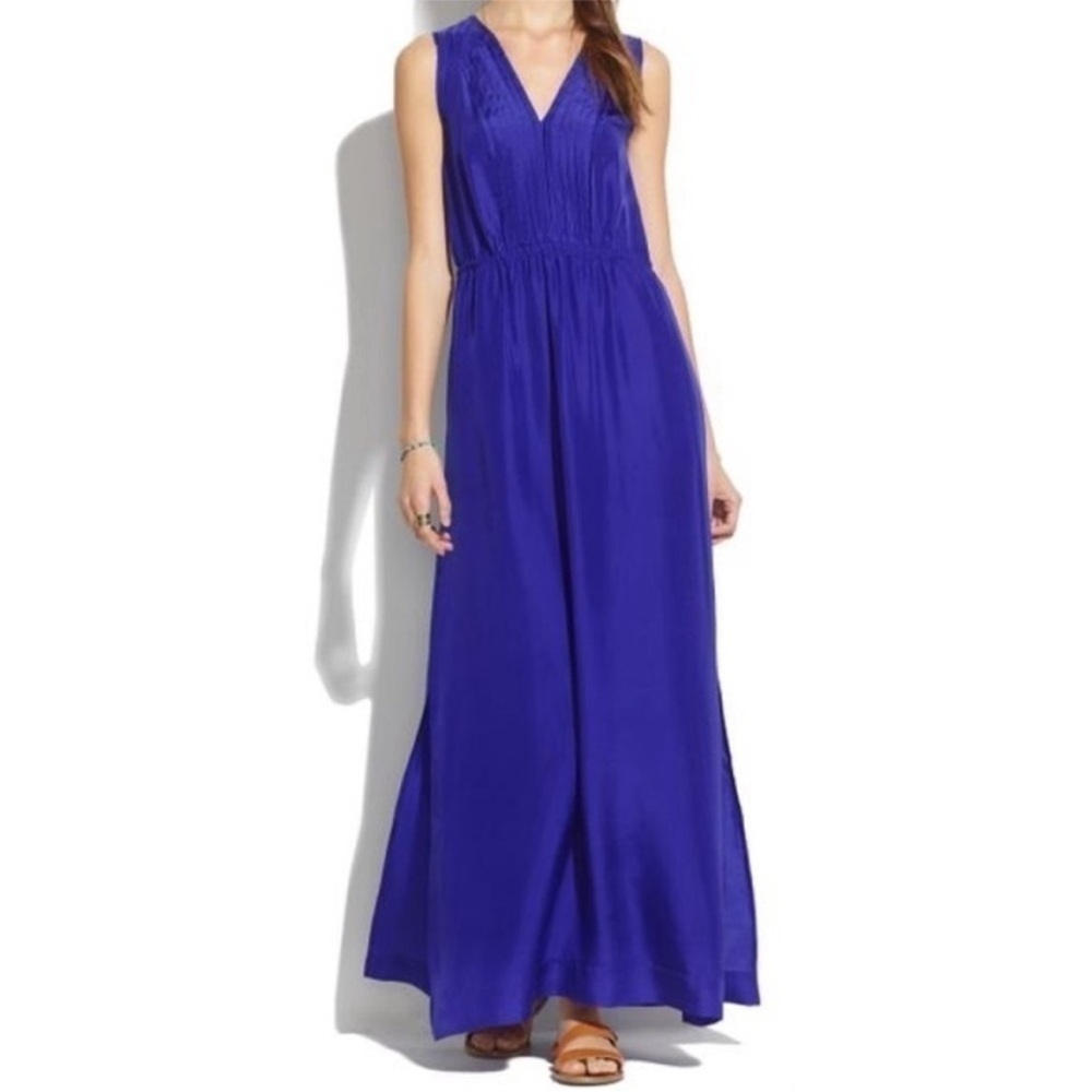 Madewell Royal Blue Sleeveless Maxi Dress